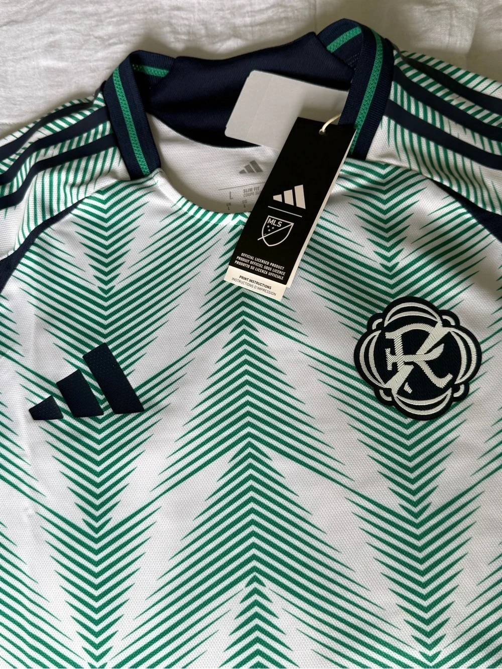 NWT Adidas New England Revolution 25/26 Away Pine Tree Jersey Authentic Size L